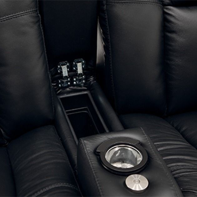 Palliser® Furniture Media 2-Piece Black Theater Seating-3