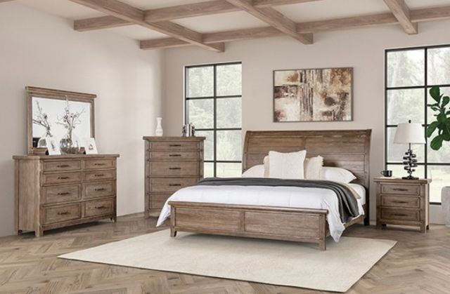 Furniture of America® Merthyr Brown Nighstand-1