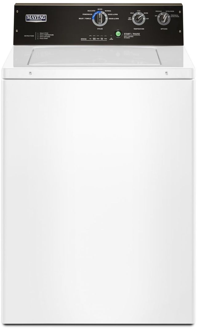 Maytag® Commercial White Laundry Pair-1