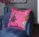Stylecraft Tinck Brown/Pink Throw Pillow-4