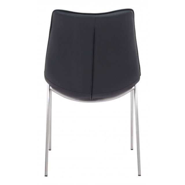 Zuo® Modern Magnus Black/Silver Dining Chair-3