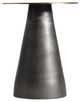 Bernhardt Alto Bernhardt Interiors Antique Brass Accent Table with Black Nickel Base-1