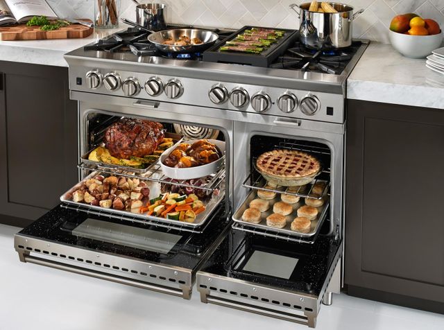 BlueStar® Platinum™ Series 48" Color Match Pro Style Slide In Liquid Propane Gas Range-1