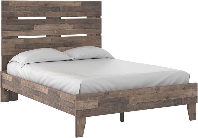 Signature Design by Ashley® Neilsville 5-Piece Multi Gray Queen Panel Platform Bed Set-1