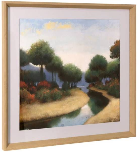 Stylecraft By The Waterways I Beige/Blue/Green/Light Blue/Orange/White Wall Art-0