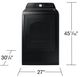 Samsung 7.4 Cu. Ft. Brushed Black Front Load Electric Dryer with Wi-Fi and SmartThings-1