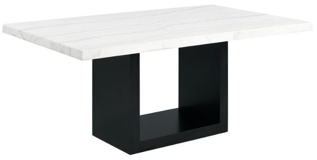 Elements International Valentino 5-Piece Black/Gray/White Dining Set-1
