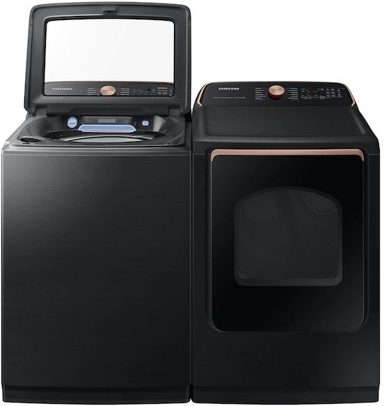 Samsung Brushed Black Laundry Pair-4