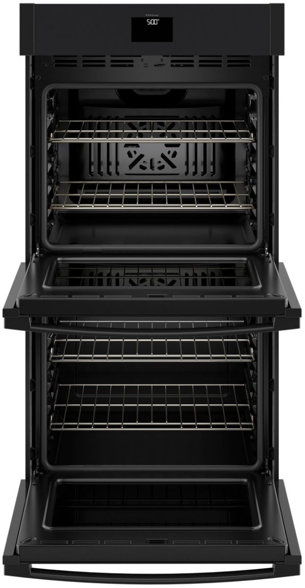 GE® 27" Black Double Electric Wall Oven-2