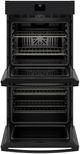 GE® 27" Black Double Electric Wall Oven-2