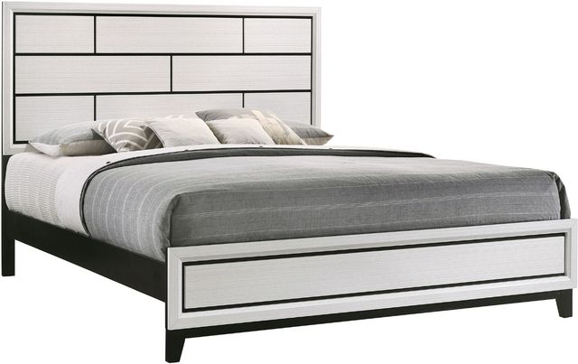 Crown Mark Akerson Chalk King Panel Bed-0
