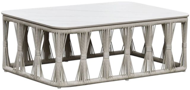 Intercon Alexa 2-Piece White Aluminum Outdoor Seating Set-2