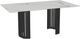 Amisco Customizable Rachel 72" Rectangular Dining Table with 0.5" Italian Porcelain on Glass Top-0