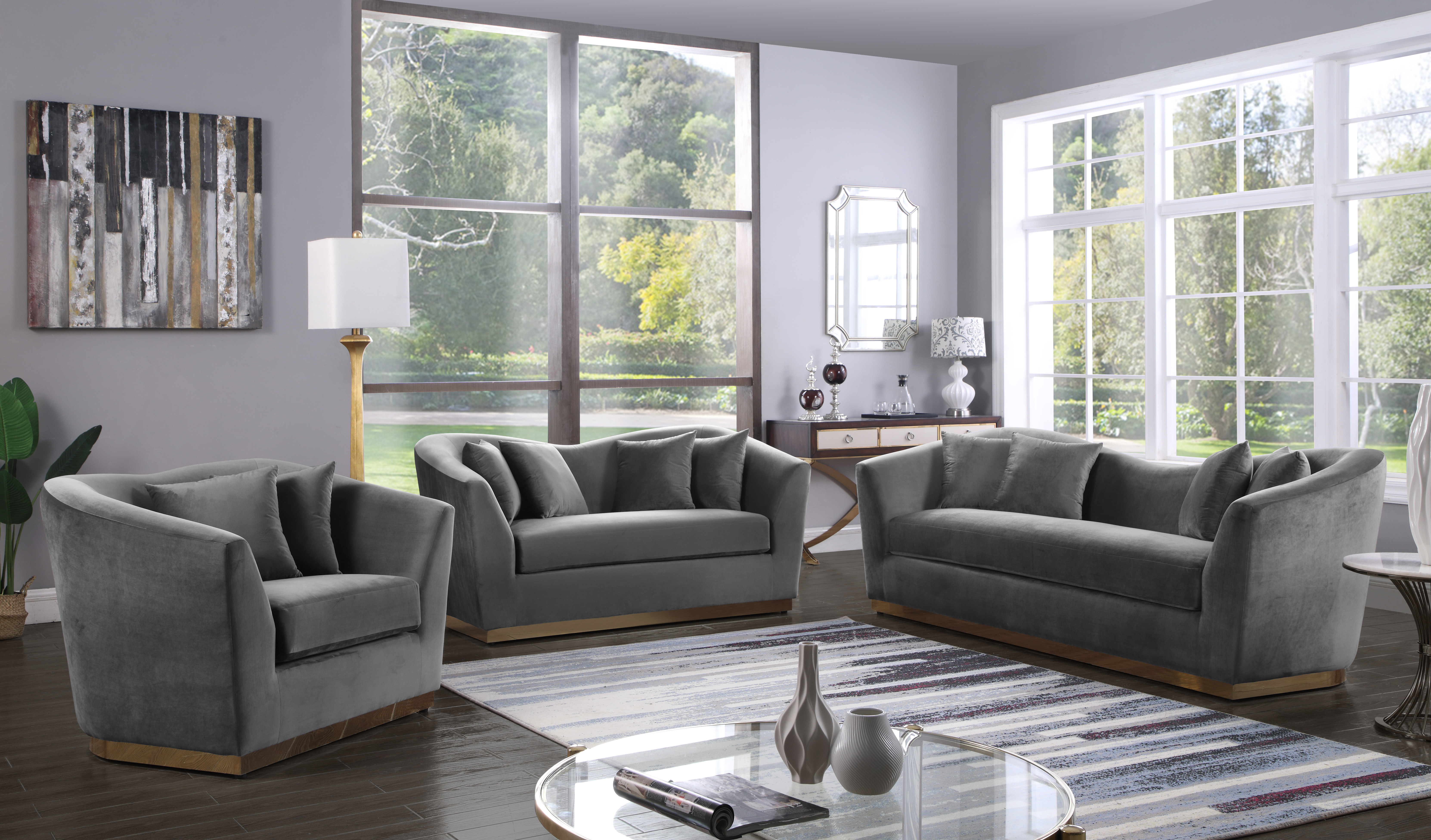 Meridian Furniture Arabella Loveseat - Thumbnail 3