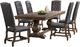 Elements International Gramercy 7-Piece Chocolate/Weathered Brown Curved Leg Dining Set-0