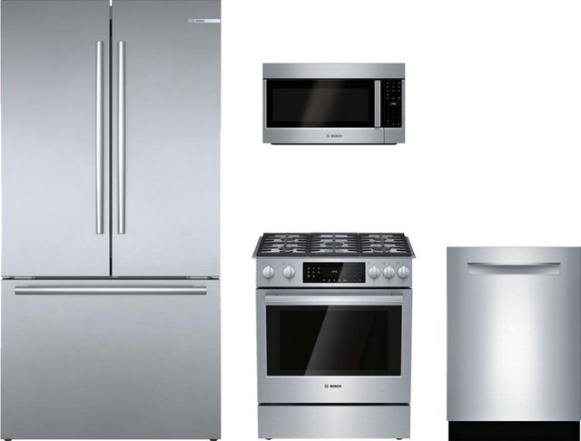 Bosch® 4 Piece Kitchen Package-Stainless Steel-0