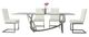 VIG Furniture Modrest Adelaide Silver/Glass Dining Table-4