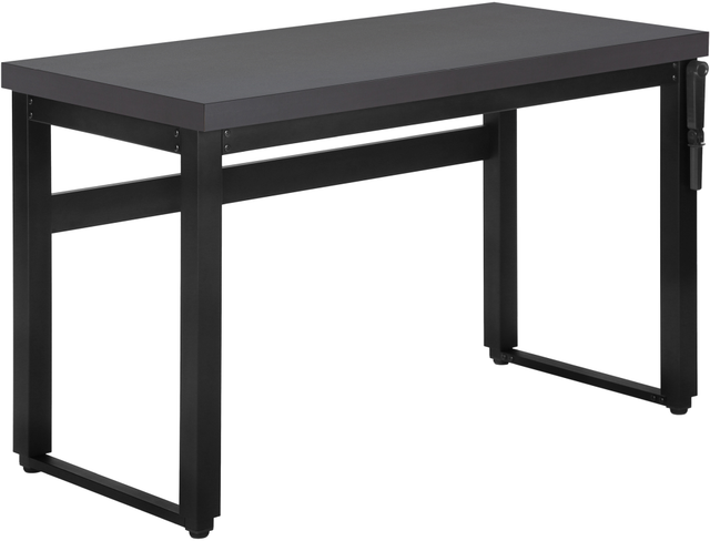 Monarch Specialties Inc. Black/Modern Grey Adjustable Computer Desk-0
