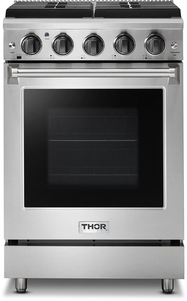 Thor Kitchen® 24" Stainless Steel Freestanding Gas Range