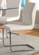 Furniture of America® Lodia 2-Piece Chrome/White Dining Side Chair Set-4