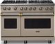 Viking® 5 Series 48" Nantucket Pro Style Gas (LP) Range with Brushed Brass Trim-0