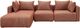 TOV Furniture Hangover 4-Piece Red Modular Sectional-0