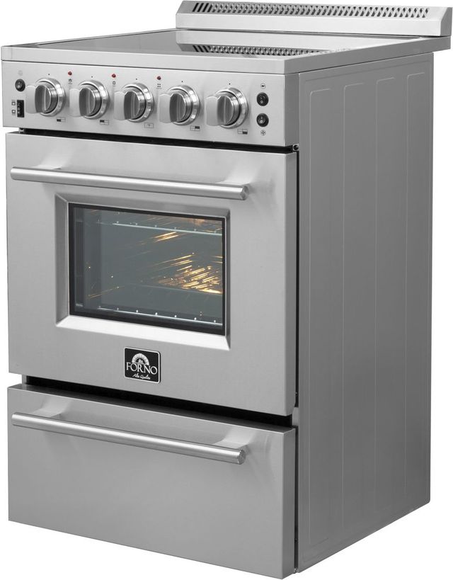 FORNO® Lazio 24" Stainless Steel Pro Style Electric Range-1