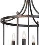 Forty West Arlington Black 4-Light Chandelier-3