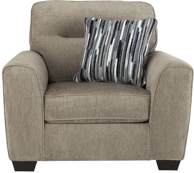Benchcraft® Olten Mocha Chair and a Half-2