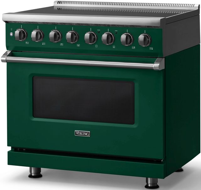 Viking® 5 Series 36" Ivy Pro Style Induction Range with Polished Chrome Trim-2