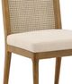Dovetail Furniture Thoreau Natural/Oatmeal Dining Chair-4