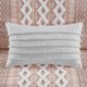 Olliix by INK+IVY Daria Ivory Cotton Oblong Pillow-2