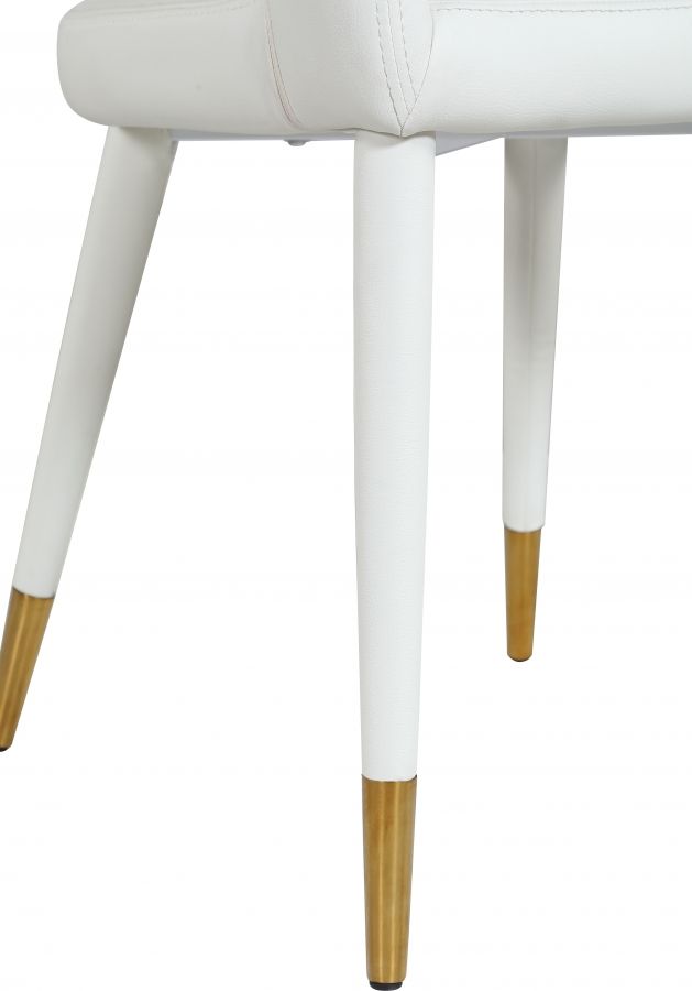 Meridian Furniture Destiny White Faux Leather Dining Chair-3