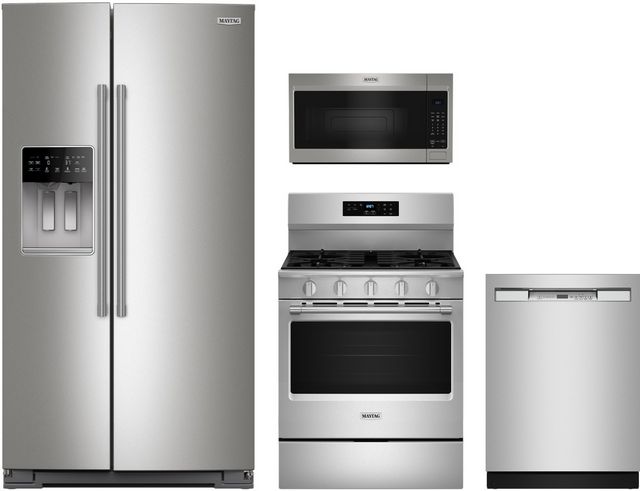 Maytag® 4 Piece Fingerprint Resistant Stainless Steel Kitchen Package-0