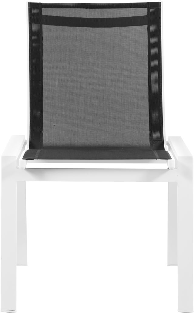 Meridian Furniture Nizuc 2-Piece Black Outdoor Patio Mesh Dining Chairs-1
