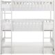Mazin Furniture Galen White Twin Triple Bunk Bed-1