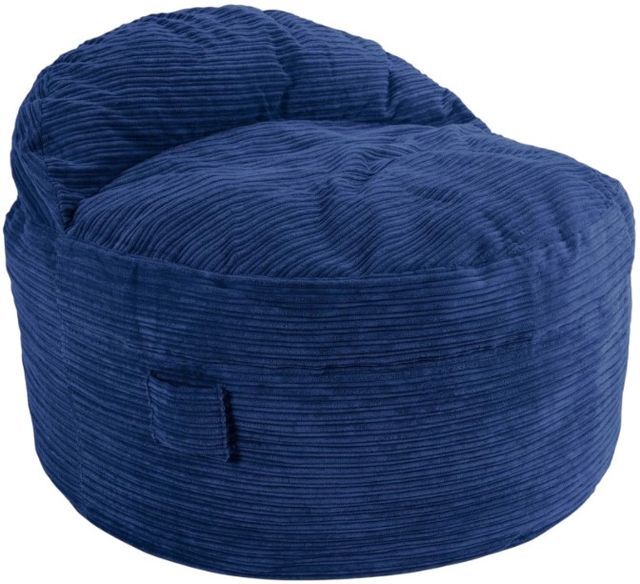 CordaRoy's® Nest Navy Terry Corduroy King Adult Bean Bag Chair-0