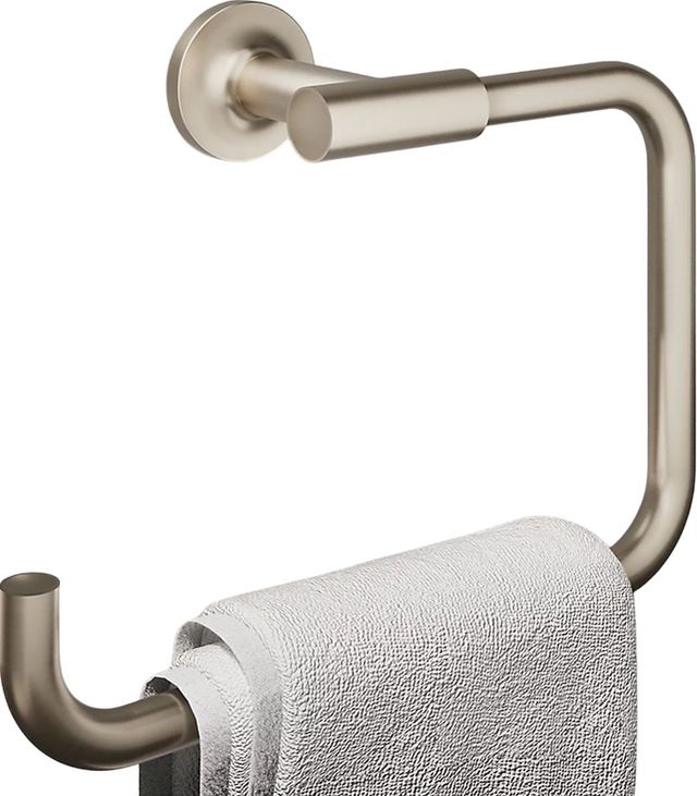 KOHLER® Purist® Vibrant Brushed Bronze Towel Ring-1