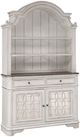 Liberty Furniture Magnolia Manor Antique White/Weathered Bark Hutch and Buffet-0
