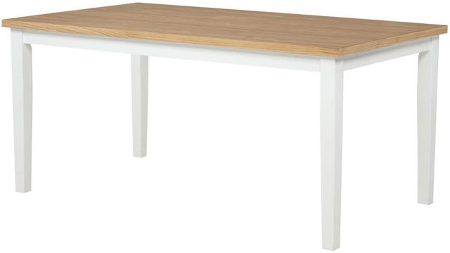 Coaster® Andrews Light Ash/White Rectangular Dining Table-3