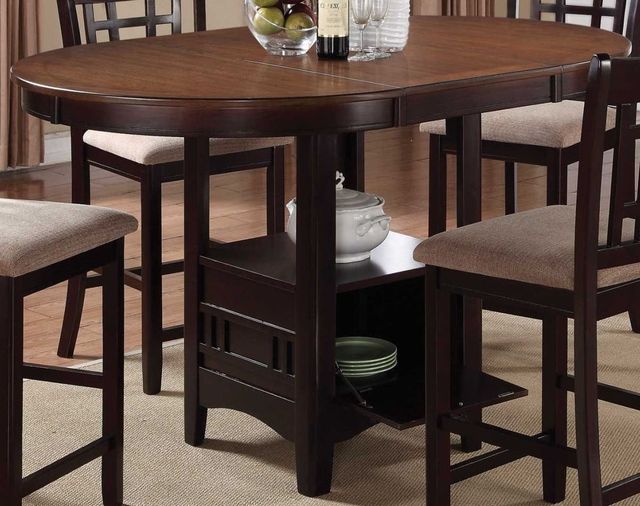 Coaster® Lavon 5-Piece Brown Counter Height Dining Table Set-1