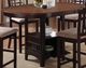 Coaster® Lavon 5-Piece Brown Counter Height Dining Table Set-1