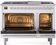 Ilve® Professional Plus II 48" White Pro Style Dual Fuel Range-1