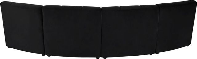 Meridian Furniture Limitless 4-Piece Black Velvet Modular Sectional-1