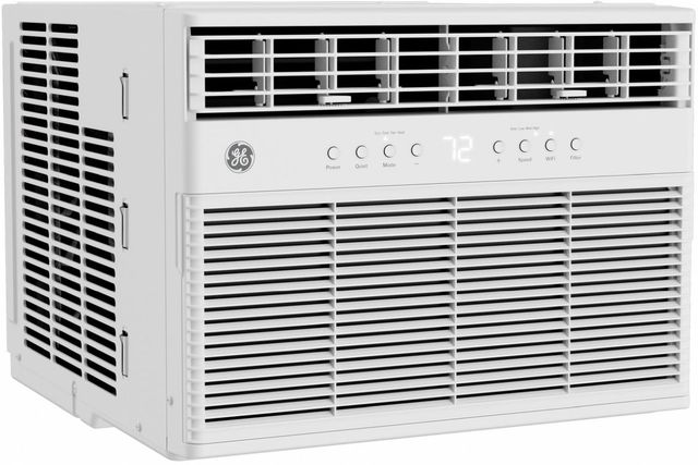 GE® 8,000 BTU's White Window Mount Air Conditioner with Heat Pump-1