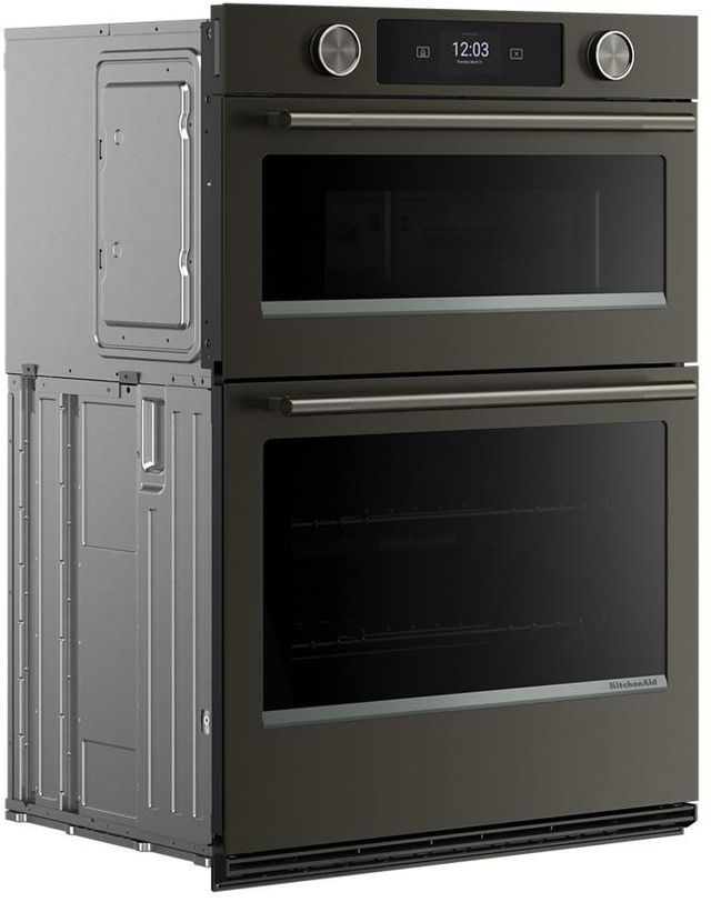 KitchenAid® 30'' Black Ore Ove/Micro Combo Electric Wall Oven with Intelligent Cooking Camera-2
