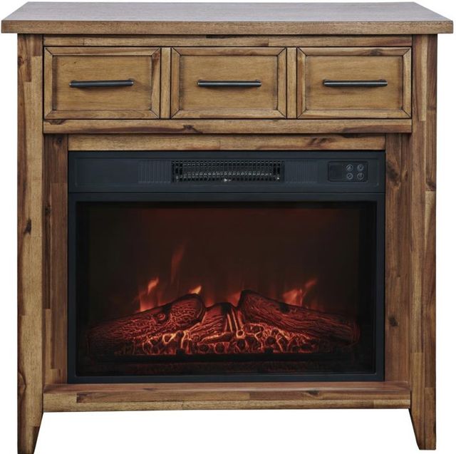 Jofran Inc. Claremont Brown 32" Fireplace-1