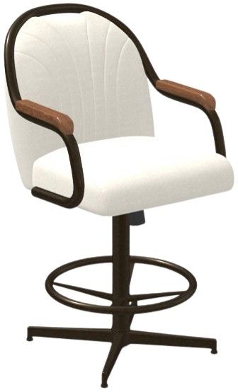 Chromcraft Customizable Medina Swivel Tilt Counter Height Dining Stool-4