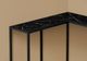 Monarch Specialties Inc. 36" Black Corner Console with Black Metal Base-2