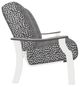 Telescope Casual St. Catherine Agra Classic/Snow Aluminum/Fabric Outdoor MGP Cushion Loveseat with Boardwalk Rustic Arms-2